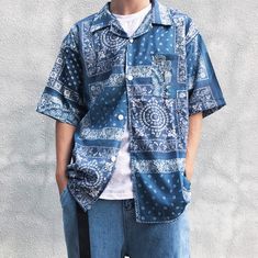 Dude Clothes, Printed Shirts Men, Hype Clothing, Vintage Paisley, Paisley Shirt, Shirt Design Inspiration, Cool Outfits For Men, Heritage Fashion, Textiles Fashion