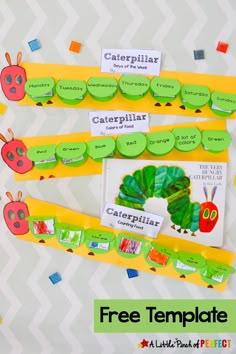 the very hungry caterpillar free printable