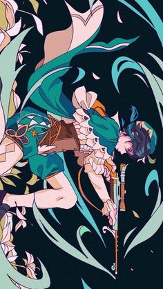 Venti Wallpaper, Venti Genshin Impact, No. 2, Genshin Impact, Anime Drawings, Art Inspo, Cute Wallpapers, Art Style, Anime Wallpaper