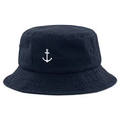 Mini Anchor Bucket Hat Life is bettah on the water. This wicked awesome "Bucket Hat" is perfect for any lake or ocean lovah. Whether you're hanging out on the beach or casting a line off the dock, this hat is a "reel" catch. Anchor down, protect your head and look good too with this classic. Features a custom embroidery patch on the front of a relaxed bio-washed bucket hat that's worn to to fit just about every Chowdahead out there. Grab yours today! Available in Navy & Khaki Navy And Khaki, Embroidery Patch, Embroidery Patches, Custom Embroidery, Your Head, Hanging Out, Bucket Hat, Life Is, Wicked