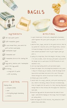 an image of a recipe for bagels