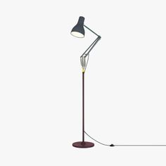 a floor lamp on a white background