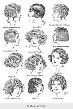 20s Hair, 1920s Makeup, Bobbed Hair, 1920s Hair, Istoria Artei, Hair Styles For Women, Look Retro