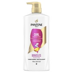 Pantene Curl Perfection Conditioner HARD WORKING, LONG LASTING Your haircare should work as hard as you do. Pantene PRO-V Curl Perfection Conditioner visibly transforms frizzy hair into hydrated, defined waves and curls. This conditioner for curly hair contains 2x more nutrients and won't weigh down your strands, so you get soft curls with every wash for 72+ hours of curl definition. This formula is crafted with protective anti-oxidants and pH balancers to leave you with defined and soft curls. Pantene Frizz Iron, Pantene Leave In Conditioner, Pantene Moisture Renewal, Pantene Volume And Body Shampoo, Pantene Nutrient Blends, Conditioner For Curly Hair, Pantene Pro V, Anti Oxidants, Curl Definition