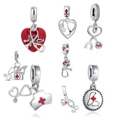 S925 silver charms, comes with a velvet gift pouch  Front line hero's nhs workers collection  Make the perfect gift for  Nurse , doctor,  ambulance crew , dentist  Build your own unique bracelet with the array of charms available in my shop Hole size is 4.5mm so they are compatible with pandora Many more styles available  As always thanks for viewing Medical Theme, Medical Nurse, Gift For Nurse, Nurse Doctor, Snake Bracelet, Pandora Bracelet Charms, Silver Charm Bracelet, Unique Bracelets, Necklace Charm