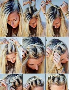 Side French Braids, Long Length Hair, No Heat Hairstyles, Hair Tutorials Easy, Penteado Cabelo Curto, Braided Hairstyles Tutorials, French Braid, Hair Dos, Hair Designs