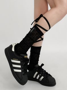 The price is for a pair of socks only, others are not included. Black Stretch Socks For Streetwear, Sporty Black Socks For Spring, Black Knee-high Socks For Streetwear, Black Ankle-high Socks For Spring, Vintage Gothic, Ankle Socks, Alternative Fashion, White Black, White And Black