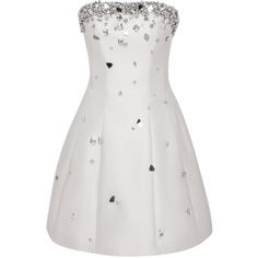 Embellished Dress With Fitted Bodice For Banquets, Silk Embellished Dress For Banquet, Embellished Silk Dress For Banquet, Luxury Embellished Dress For Banquet, Glamorous Silk Dress For Banquet, Elegant Embellished A-line Mini Dress, Embellished Mini Dress For Wedding, A-line Embellished Dresses For Gala, Elegant Strapless Sequin Dress