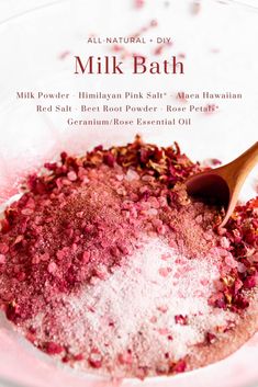 Herbal Bath Recipes, Milk Bath Recipe, Herbal Bath, No Salt Recipes