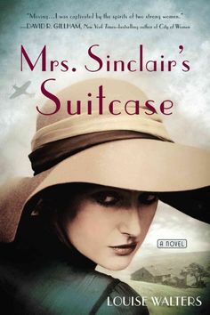 the cover of mrs sinclair's suitcase by louis walters, with an image of a woman wearing a hat