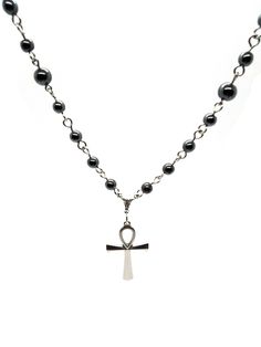 Made to Order! An enduring staple of the goth subculture, this ankh necklace is a goth jewelry cornerstone for your wardrobe. The chain construction is kept simple to allow the pendant to shine. This ankh is made of stainless steel and will not tarnish over time. The sturdy construction and simple beauty of this necklace make a reliable piece that you won't want to leave home without. The shiny steel will contrast perfectly with all manner of gothic attire. At your favorite club, you can dance a Gothic Ankh Necklace In Metal, Gothic Ankh Metal Necklace, Black Ankh Metal Jewelry, Ankh Shaped Black Metal Necklace, Black Ankh Necklace In Metal, Emo Necklace, Gothic Attire, Accessories Png, Dancing Woman