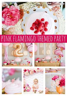 pink flamingo themed birthday party