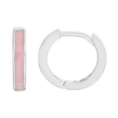 Add a colorful touch to your everyday outfits with these cute petit cheris hoops. Add a colorful touch to your everyday outfits with these cute petit cheris hoops. Length: 10 mm Backings: arched wire Nickel free Metal: sterling silver Plating: rhodium Finish: polished Packaging: boxed Size: One Size. Color: Pink. Gender: female. Age Group: kids. Everyday Pink Huggie Earrings, Trendy White Huggie Hoop Earrings, Pink Huggie Earrings For Everyday, Pink Hypoallergenic Small Hoop Huggie Earrings, Cute Small Hoop Hypoallergenic Earrings, Cute Hypoallergenic Huggie Hoop Earrings, Pink Small Hoop Earrings In Cute Style, Cute Hypoallergenic Small Hoop Earrings, Cute Small Hoop Pink Jewelry