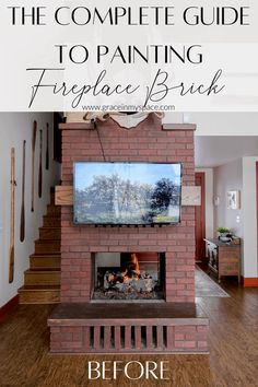 the complete guide to painting fireplace brick