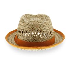 Summer is waiting, and the Enzo delivers warm weather style with its lightweight and versatile straw construction. Designed by Sorbatti Hats of Italy, this short brimmed fedora features a decorative vented teardrop crown. Brightness and light are added with a coral/orange hat band and banded brim edge trim. Perfect for casual wear, the Enzo will elevate your fashion profile this summer! *FINAL SALE FEATURESStyle: Stingy Brim FedoraMaterial: All Natural StrawDimensions: 4" Crown, 2" BrimBand: Gro Fashion Profile, Mens Straw Hats, Orange Hat, Pork Pie Hat, Mens Hats, Orange Hats, Hat Size Chart, Pork Pie, Cloche Hat