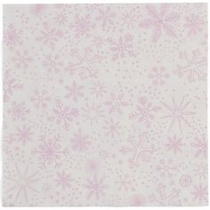 a white and pink background with snowflakes