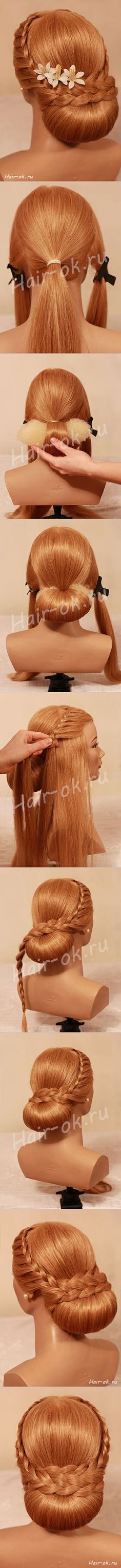 I love it Hair Braid Diy, Sanggul Modern, Braided Hair Tutorial, Design Jeans, Braided Bun Hairstyles, Creative Shirts, Braid Hairstyle, Style Advice, Style Trends