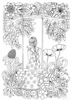 Unique coloring page for children Adult Colouring Printables, Zen Colors, Unique Coloring Pages, Coloring Art, Drawing Color, Line Artwork, Detailed Coloring Pages, Adult Colouring Pages, Free Adult Coloring Pages