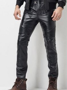 Product Description ★for Men's & Boys 100% ✔ Genuine Lambskin Leather Straight Motor Biker Pant Slim Fit Fantastic figure Designer Mid Waist Straight Style Pants and with a very Beautiful ♥ attractive look.Perfect for cocktail/ evening parties, nightclub, dance halls, proms, bar, club wear etc.(because Fashion always say look at this) Please confirm your required size after order via massage. ★PLEASE NOTE : ALL SIZES ARE AVAILABLE AS PER SIZE POSTED BELLOW X-SMALL = SMALL = Medium = LARGE = Straight Jeans Style, Quilted Pants, Biker Pants, Mens Leather Pants, Club Wear, Mens Pants Fashion, Bar Club, Leather Trousers, Slim Fit Pants