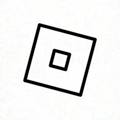 a black square on a white background