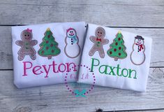 Christmas Cookies Snowman, Kids Christmas Shirts Vinyl With Name, Embroidery Christmas Shirts For Boys, Blue Christmas Shirts For Kids, Christmas Cookie Baking Shirts, Christmas Cookies Gingerbread, Gingerbread Shirt, Kids Christmas Applique Shirts, Cookies Gingerbread