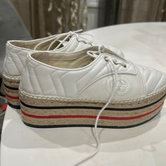 Platform Gucci Shoes Brand New Size 6 Gucci White Sneakers With Textured Sole, Gucci Leather Sneakers For Spring, Spring Gucci Leather Sneakers, White Gucci Sneakers For Spring, Spring White Gucci Sneakers, Gucci Heels, Women Platform Sandals, Floral Sandals, Gucci Horsebit