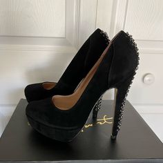 Shoes Were Still In Box, Never Worn Or Opened, Opened For Photos. Forever 21 Black High Heels, Velvet Heels, Victoria Secret, Shoes Women Heels, Shoes Heels, Women Shoes, Heels, Women Shopping, Black