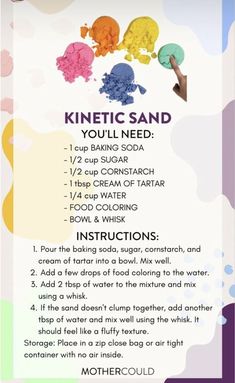 the instructions for how to make an ice cream cone sand recipe with pictures on it