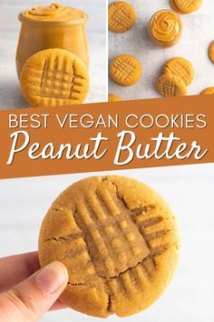 the best vegan cookies for peanut butter are made with only 3 ingredients, and they're so easy to make