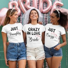 *Bachelorette Party Shirt - Various Designs Get ready to celebrate in style with our "Bride's Entourage" Bachelorette Party T-shirt! This fun and fabulous tee is the perfect addition to any bachelorette party or bridal shower, ensuring the bride and her squad stand out wherever they go. ❤️Features: 💥Bride's Entourage" design is exclusive and trendy, featuring stylish fonts and a chic layout that will make the bride and her entourage feel special and fashionable. 💥Comfort and Quality: Made from Bachelorette Party Gift, Hens Party, Stylish Fonts, Bachelorette Party Gifts, Bachelorette Party Shirts, Team Bride, Feel Special, Night Shirt, Hen Party