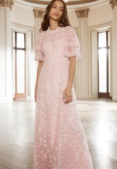 Modest Evening Gowns, Signature Styles, Pink Gown, Bridal Jacket, Custom Gown, Lace Tee