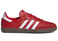 adidas Samba Team Arsenal Red Samba, Red Core, Power Red, Black Gums, Hot Sneakers, Adidas Gazelle Sneaker, Adidas Samba Sneakers, Dream Shoes, Adidas Samba