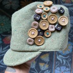 Was Gifted This Hat, Hats Aren’t My Thing :) But If It’s Your Thing Maybe This One’s For You. Looks Like It Was Purchased From A Boutique. Playful Handmade Cap Hat, Artisan Embroidered Adjustable Hat, Vintage Handmade Cap Hat, Handmade Cotton Green Hat, Distressed Green Cap Hat, Beach Cowboy Hat, Beige Bucket Hat, Cossack Hat, Embroidered Accessories