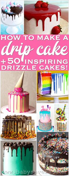 how to make a drip cake and soinspring drizzle cakes