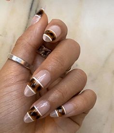 Tortie Shell Nails, Beyonce Nails, Shell Nails, Statement Nail, Almond Nails Designs, Tip Nails, Get Nails