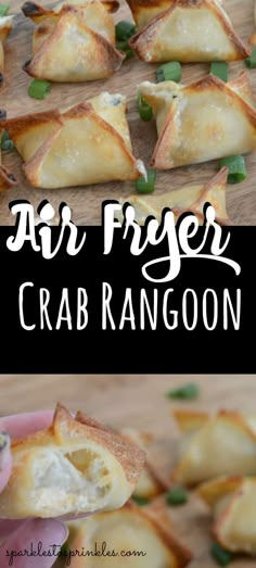 this air fryer crab rangoon recipe is so good and easy to make