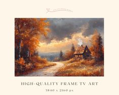 an image of a painting with the words high quality frame tv art