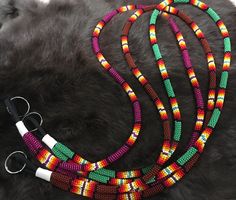 Beautifully Handcrafted Native American Indian Authentic Navajo Fully Beaded Lanyard.  Great Gift for your favorite Teacher, Nurse or Healthcare Professional ❤️ Handcrafted by Navajo Artist R. Sellers Lanyard Patterns, Beaded Items, Cowboy Stuff, Keychain Lanyard, Beaded Lanyard, American Indian Jewelry, Beaded Lanyards, Favorite Teacher, Teacher Favorite Things