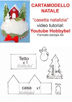 the instructions for how to make a homemade christmas cake with felt and paper, including an ornament