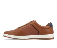 The Rogers casual sneaker from Vance Co. will give you that business casual look perfect for any occasion. The 12 mm Tru Comfort Foam™ massaging insole, round toe, and vegan leather offer that all-day comfort. All while their durable rubber outsole and lace-up closure will give you that perfect fit time and time again while wearing them. Vegan Leather upper, Lace up closure,1.25\ heel, Round toe, Tru Comfort Foam™ massaging insole for all day comfort, Durable rubber outsole, Cushioned collar and Sneakers Brown, Oxford Sneakers, Brown Sneakers, Shoe Carnival, Mens Oxfords, Thing 1 Thing 2, Casual Sneakers, Size 13, Comfortable Shoes