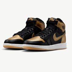 Air Jordan 1 Retro High Og Gs Black/Metallic Gold Size 5y New Never Worn In Original Packaging Jordan 1 High Og, Wings Logo, Air Jordan 1 Retro High Og, Air Jordan 1 Retro High, Air Jordan 1 High, Swoosh Logo, Air Jordan 1 Retro, Jordan 1 Retro High, Jordan 1 Retro