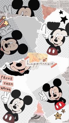 the mickey mouse poster has been altered to say i love them