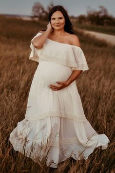 Stay comfortable and chic throughout your pregnancy with our gorgeous boho dress. . . #BohoPregnancy #BohoMaternity #BohoBump #PregnancyStyle #MaternityFashion #BohoChic #PregnancyDress #MaternityDress #BohoMama #PregnancyInspiration White Nursing Friendly Maternity Dress, White Maternity Nursing Dress, White Maternity Nursing Friendly Dress, Maternity Wear Dresses With Lace Trim, White Maternity Dress Nursing Friendly, Flowy Maternity Dress With Lace Trim, Maternity Maxi Dress With Lace Trim, White Summer Maternity Wedding Dress, White Maternity Wedding Dress For Summer