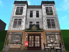 an image of a building that is made out of bricks and stone with the words bakery on it