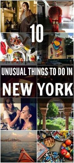 the cover of 10 unusual things to do in new york, including food and water