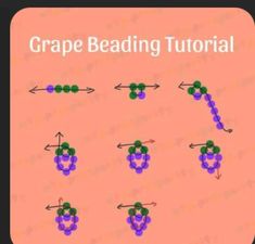 the game is showing how to play grape beading with an arrow and two arrows