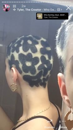 Colourful Buzzcut, Painted Shaved Head, Split Dye Buzz Cut, Short Hair Painting, Buzzed Hair Designs, Buzz Cut With Design, Painted Buzzcut, Buzzed Hair Dye Designs, Buzz Cut Hair Dye Designs