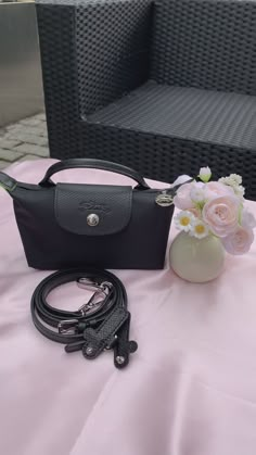 New Crossbody Conversion Kit for Longchamp Le Pliage Pouch with Handle – dressupyourpurse Longchamp Le Pliage Pouch, Longchamp Pouch, Longchamp Le Pliage Mini, Long Strap Purse, Longchamp Bag, Handbag Essentials, Girly Bags, What In My Bag, Diy Purse