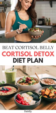 Do you want to lower your cortisol levels, get your adrenals in balance and looking for natural ways you can do it with food? We've shared all of the cortisol lowering foods you need to know to reduce cortisol levels and a 3 day cortisol diet to stop that cortisol belly! Save this pin to come back to when your body needs a cortisol reset! Foods Lower Cortisol, 28 Day Cortisol Detox Challenge, Lose Cortisol Belly, How To Release Cortisol, Cortisol Challenge, Cortisol Diet Plan, Cortisol Detox Diet Recipes, Cortisol Detox Diet Meal Plan