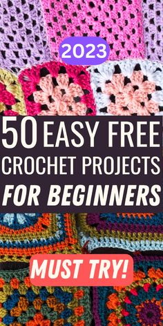 crochet projects for beginners that are easy to make and great for beginners